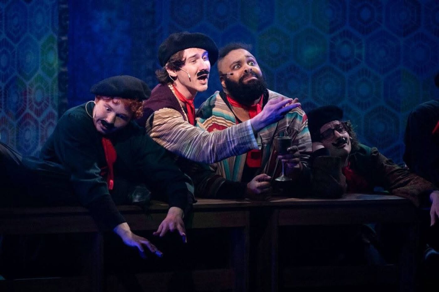 Joseph: three brothers leaning, intimate moment