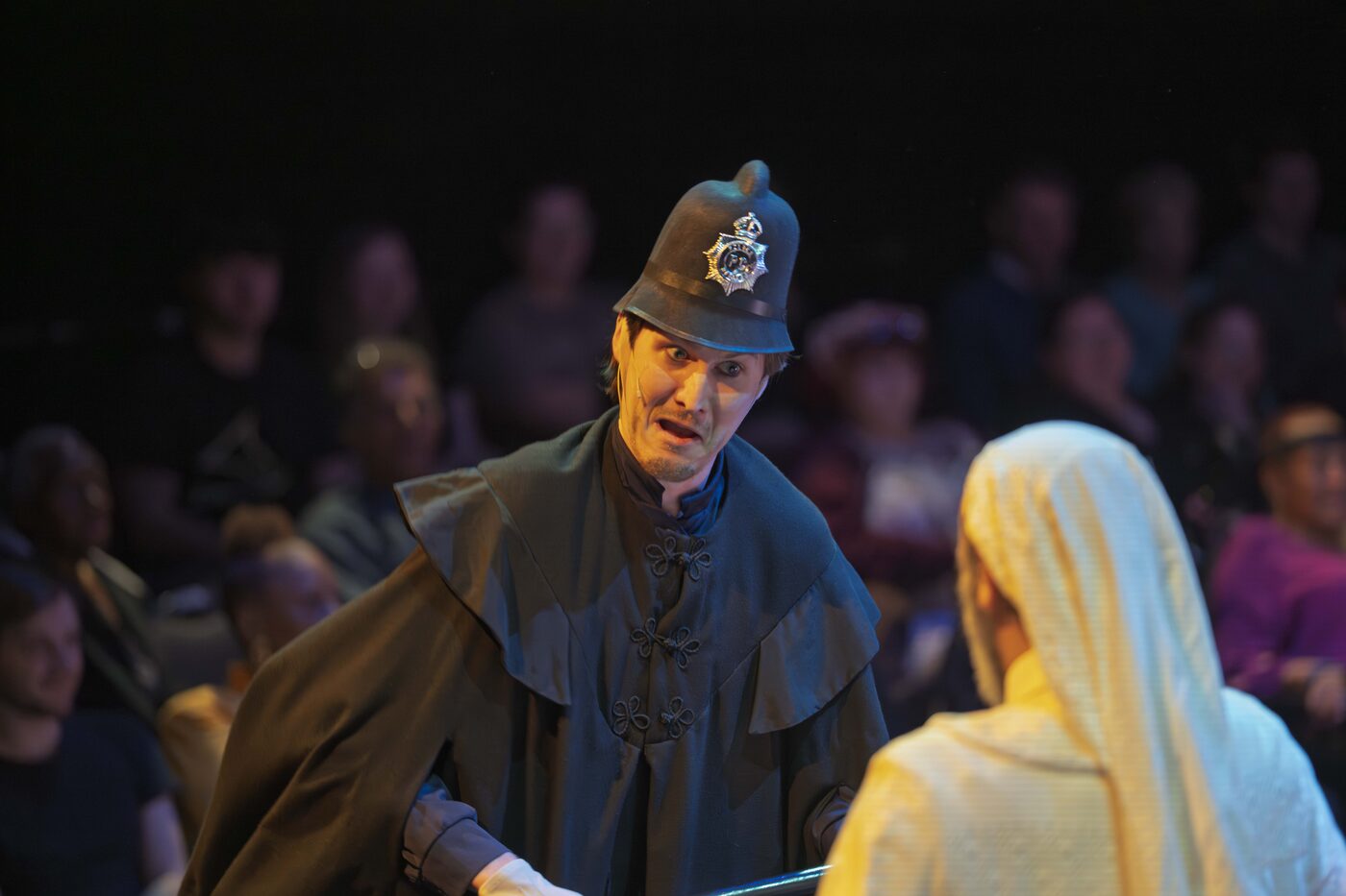 Sergeant smiling in conversation